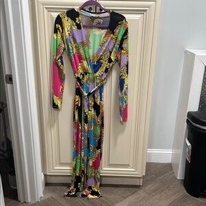 Fashion nova multicolor jumpsuit size medium/stretchy